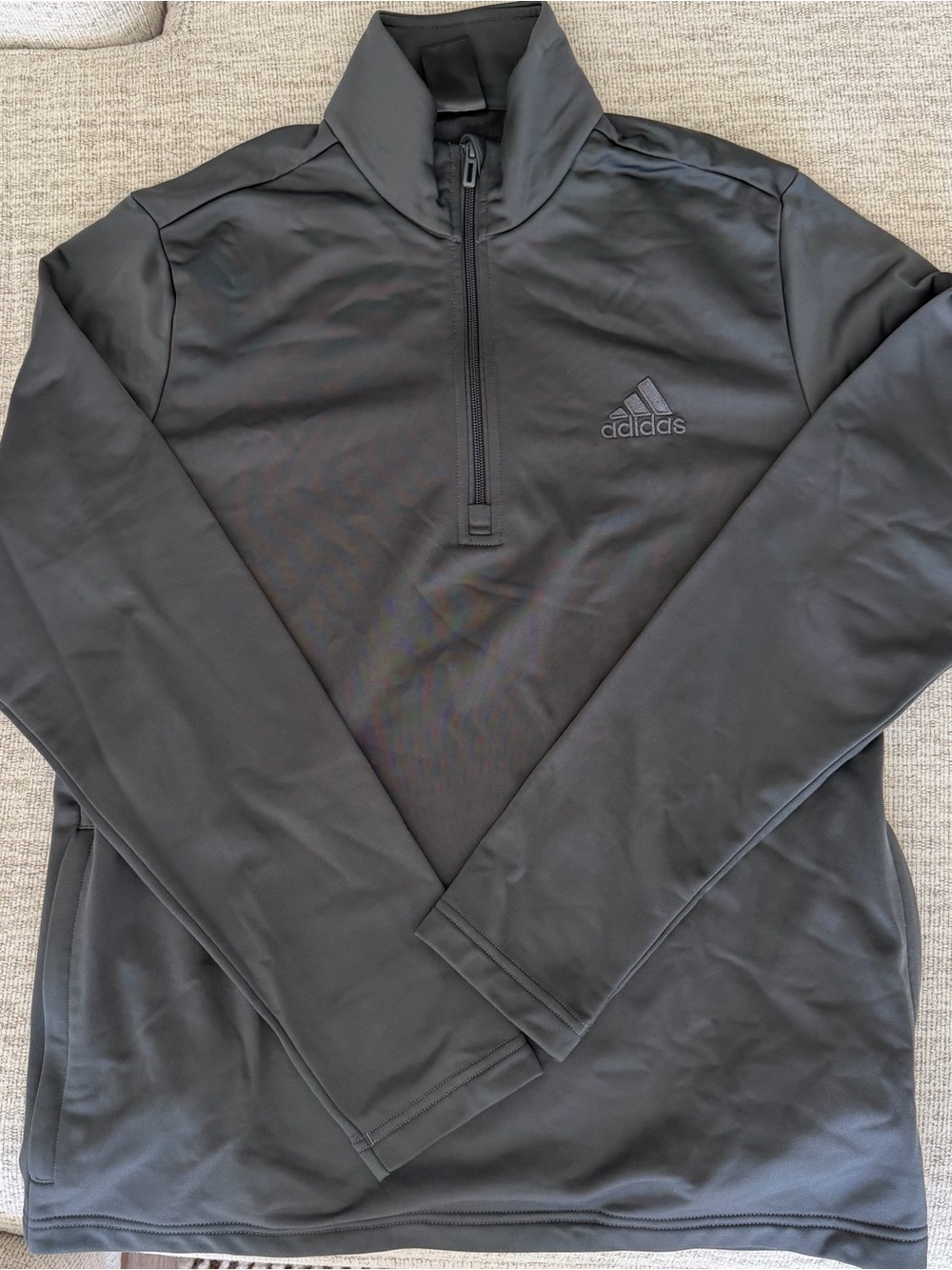 adidas Men's Black Half-Zip